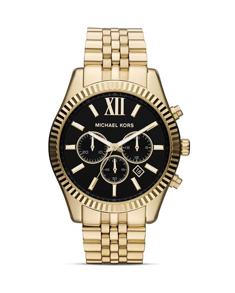 men's michael kors lexington steel chronograph watch mk8405 украина|lexington gold tone watch.